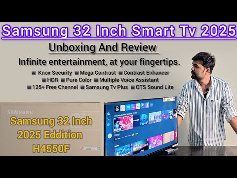 Samsung H4550 32 Inch Smart TV 2025 Unboxing | Samsung 32 inch smart tv 2025 Review