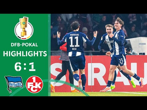 Jüngster Torschütze aller Zeiten! | Hertha BSC - Kaiserslautern 6:1 | Highlights DFB-Pokal