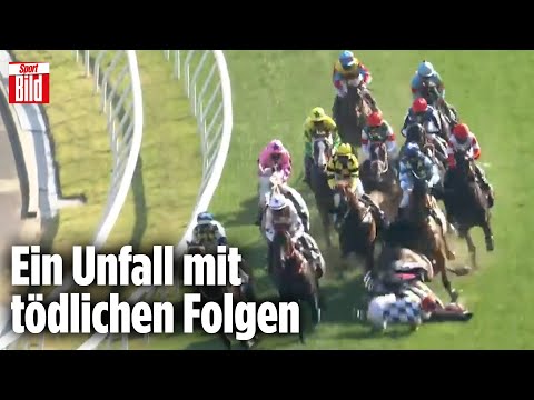 Horror-Unfall bei Pferderennen in Hongkong
