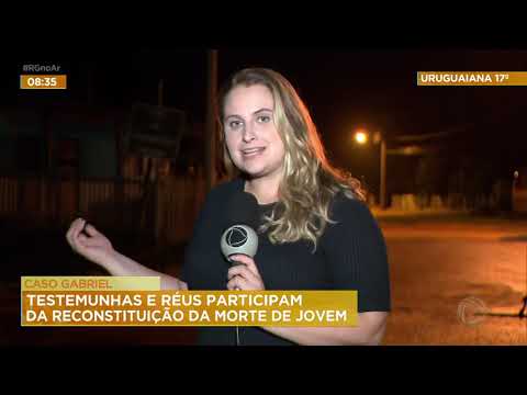 Caso Gabriel: testemunhas e réus participam da reconstituição da morte de jovem
