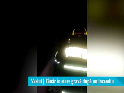 Incendiu la o casă din Huși. Un bărbat a ajuns la spital cu arsuri de gradele II și III