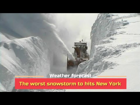 130 km/h, snow 50cm! The worst snowstorm is moving towards New York