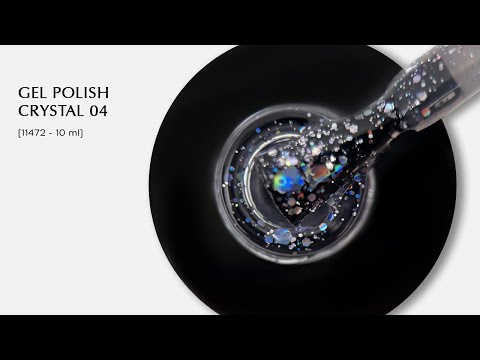 CRYSTAL 04 – Subtle purple-gray glitter for an understated yet elegant look. #nails #nailart