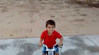 Con Daniel en bici
