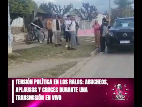  TENSIÓN POLÍTICA EN LOS RALOS: ABUCHEOS, APLAUSOS Y CRUCES DURANTE UNA TRANSMISIÓN EN VIVO