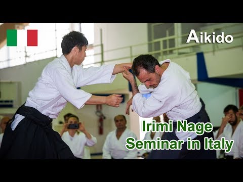 Aikido -  Dynamic Irimi Nage in Italy - Shirakawa Ryuji shihan