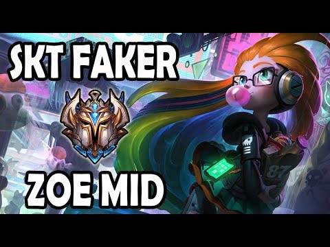 SKT Faker ZOE vs IRELIA (Mid) Ranked Challenger Korea