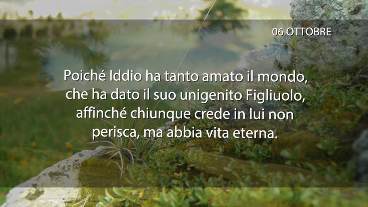 Meditazione del 06 Ottobre 2018 “SALVEZZA DELL’ ANIMA”