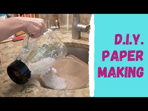 DIY Paper-making for Sustainable Kids!