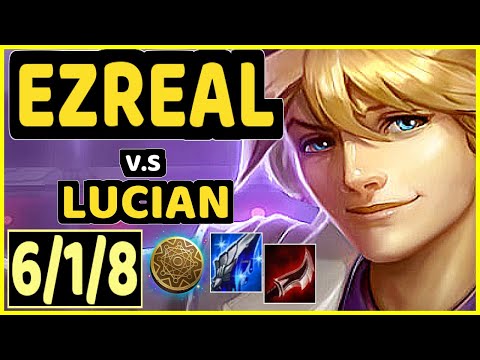 ATTILA (EZREAL) vs LUCIAN - 6/1/8 KDA BOTTOM ADC GAMEPLAY - EUW Ranked GRANDMASTER