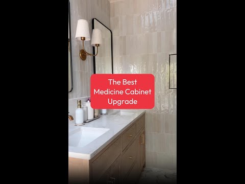 Bathroom Medicine Cabinet Upgrade!