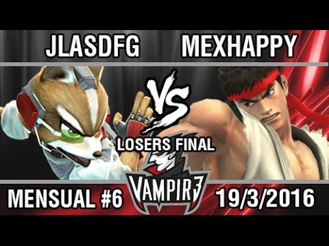 [Vampir3 Mensual #6] Joseluisasdfg (Fox) vs Mexhappy (Diddy, Ryu) SSB4 Losers Final - Top 8