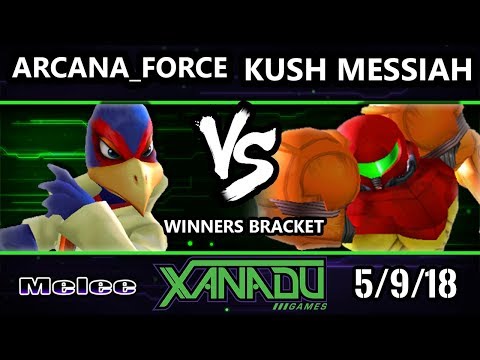S@X 249 SSBM - Arcana_force (Falco) Vs. Kush Messiah (Samus) - Smash Melee Winners Bracket