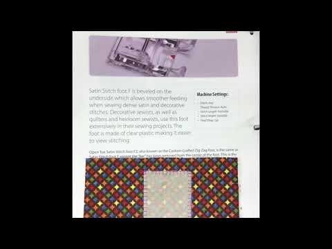 #Janome Satin Foot F & F2 foot