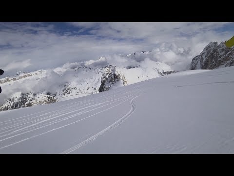 Marmolada Dolomites, freeride ski, March 2018