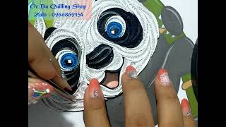Phần 1 Làm Phần Đầu Gấu Trúc Từ Giấy Quilling 2mm .