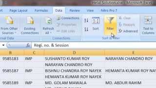 [Excel Bangla Tutorial – 5] NU Hons Data Entry Print Out Copy Import to Excel 2007