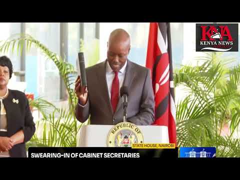 LEE KINYANJUI TAKES OATH OF OFFICE AS THE NEW CS FOR TRADE AND INVESTMENTS