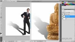 Как сделать и добавить тень объекта в фотошопе - видео онлайн