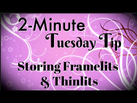 Simply Simple 2-MINUTE TUESDAY TIP - Storing Framelits & Thinlits by Connie Stewart