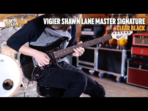 No Talking...Just Tones | Vigier Shawn Lane Master Signature HSH Tremolo Clear Black - 210058