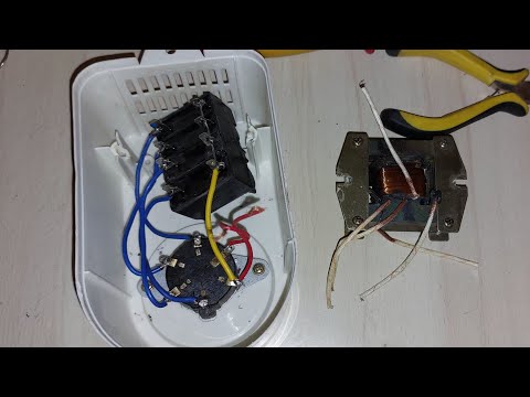 اصلاح مفتاح سرعات مروحه السقف الغاء المحول وتركيب مكثفات