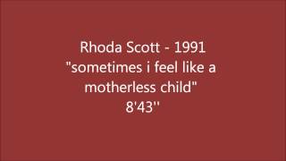 rhoda scott : sometimes i feel like a motherless child - 1991