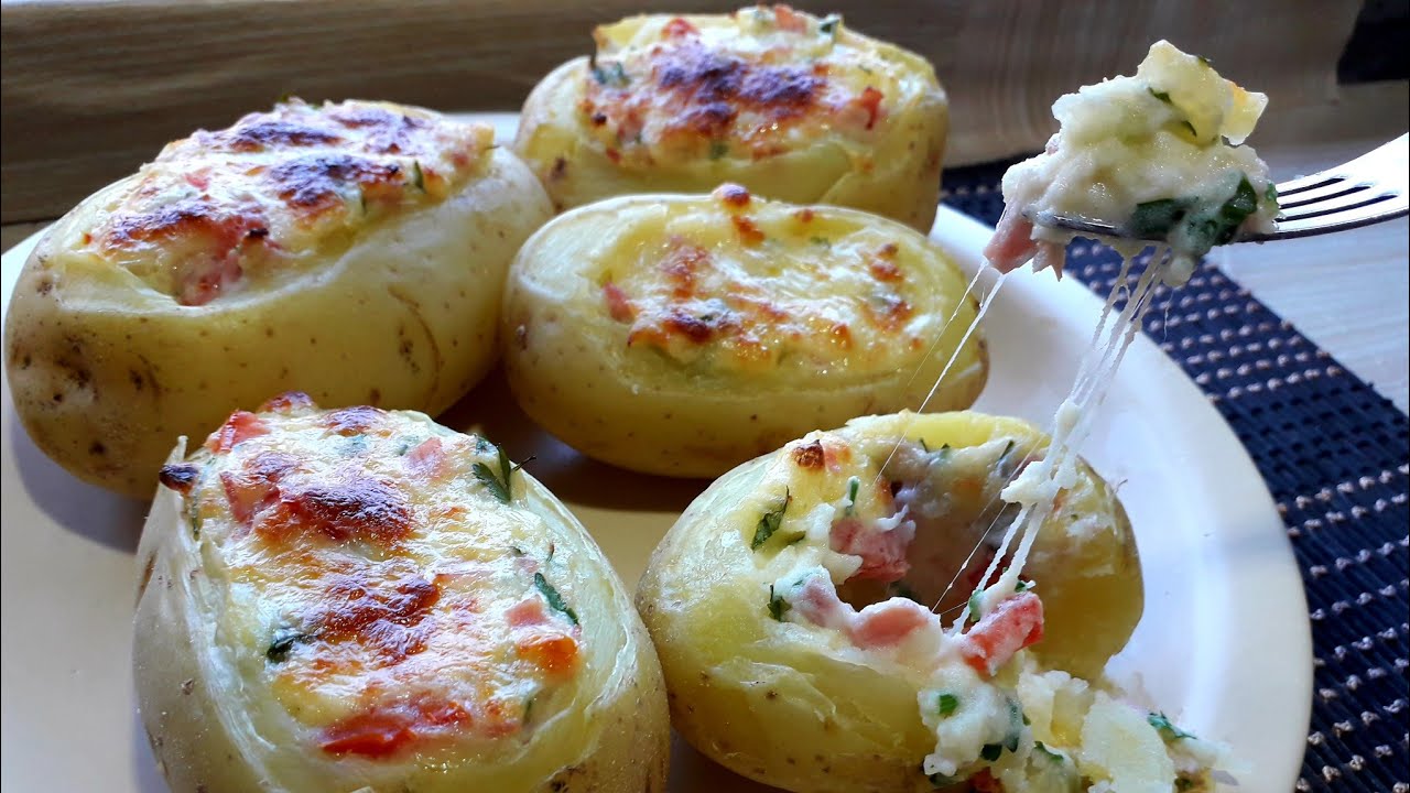 Batata Recheada  de forno fácil  prática e Deliciosa ❤
