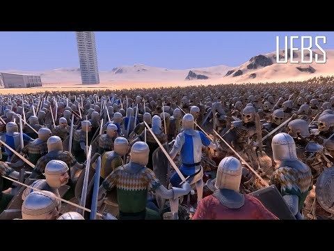 20.000 Footmans VS 21.000 Skeleton Warriors- Ultimate Epic Battle Simulator 2- UEBS 2