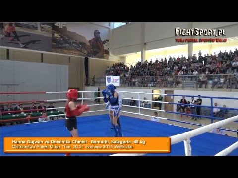 Hanna Gujwan vs Dominika Chmiel na MP Muaythai 2015