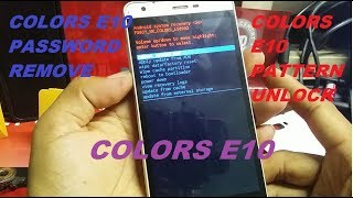 COLORS E10 PATTERN/PASSWORD UNLOCK