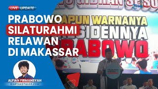 Prabowo Hadiri Kampanye Akbar di Makassar, Sapa Relawan hingga Joget 'Gemoy' Dihadapan Relawan