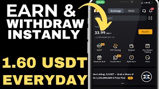 Telegram Bot Pays $1.6 Daily | New USDT Site with Instant Withdrawals