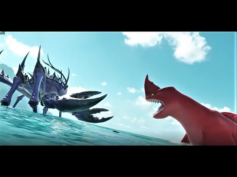 The Monster Crustacean vs Bluster scene -The Sea Beast (2022)
