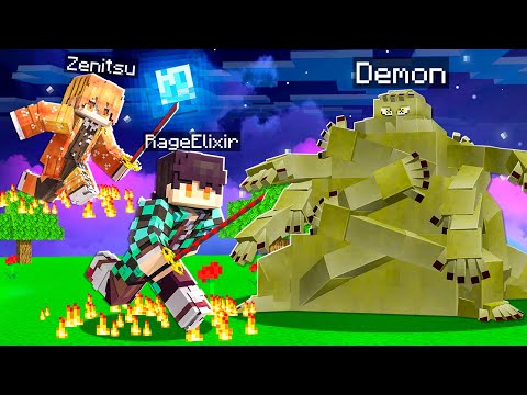 I Turned into a DEMON SLAYER in Minecraft!
