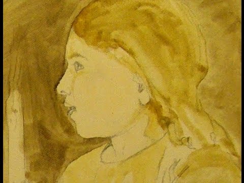 美術複製2/3-下絵。ジョルジュ-ド-ラ-トゥール "大工店のキリスト" (Art Reproduction 2/3 - Underpainting: Georges de la Tour "Christ in the Carpenters Shop")