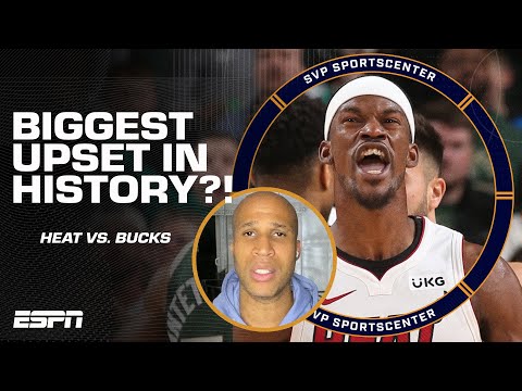 The BIGGEST upset in NBA history! - Heat beating the Bucks has Richard Jefferson SHOOK 🤯