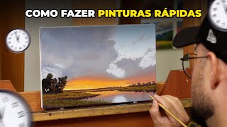 How to paint an ENTIRE PICTURE in JUST A FEW HOURS | Oil Painting