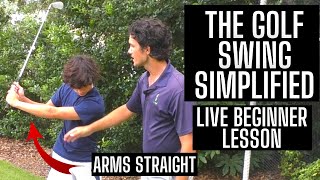 How to Swing a Golf Club for Beginners - LIVE LESSON w/ Step-by-Step Instructions to Help You Learn