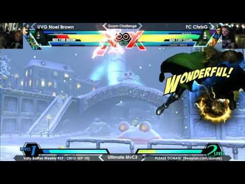 Salty Battles #29   UMvC3 Doom Challenge   UVG Noel Brown VS FC ChrisG