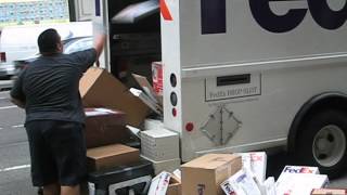 Local FedEx guy taking great care of your overnight packages ;)