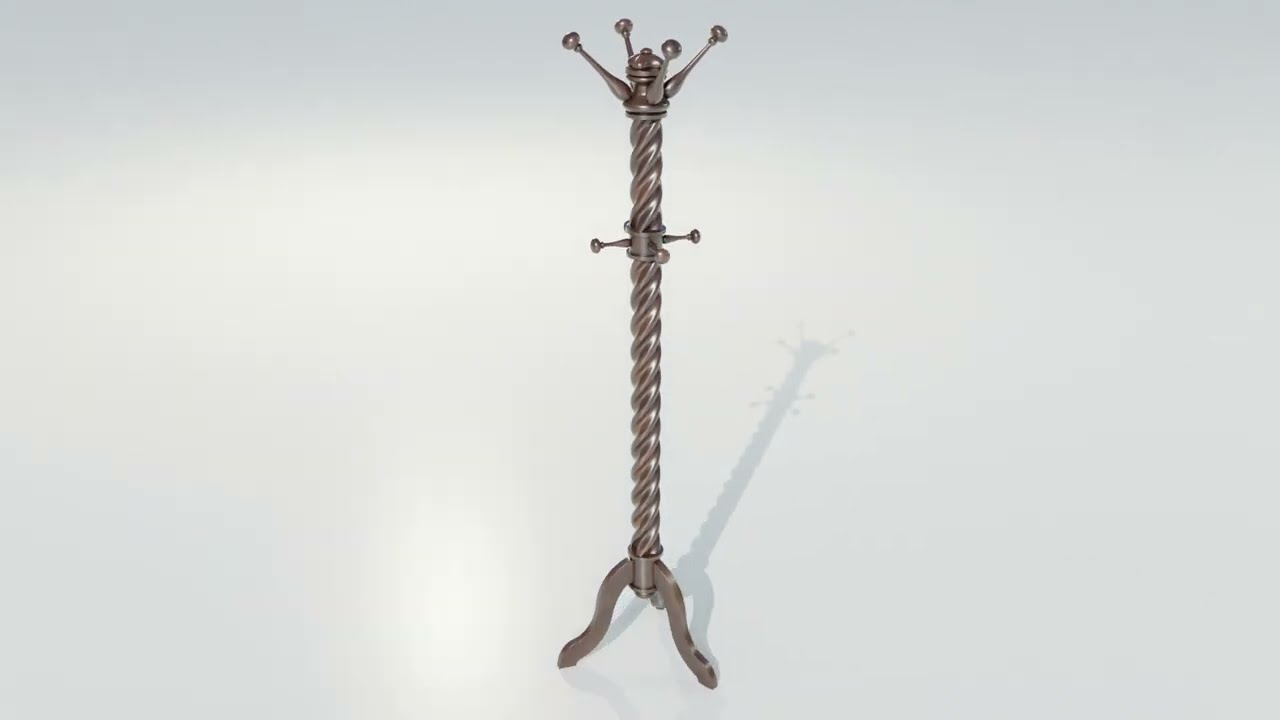Wooden Clothes Hangers 3D Model