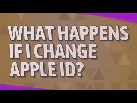 What happens if I change Apple ID?