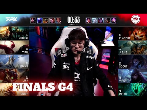 EDG vs FPX - Game 4 | Grand Finals LPL Summer 2021 playoffs | Edward Gaming vs FunPlus Phoenix G4