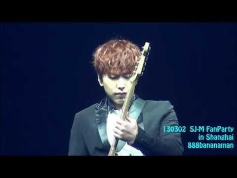 [fancam]130302 Super Junior-M FanParty in Shanghai SJM band instrumental Sungmin Guitar
