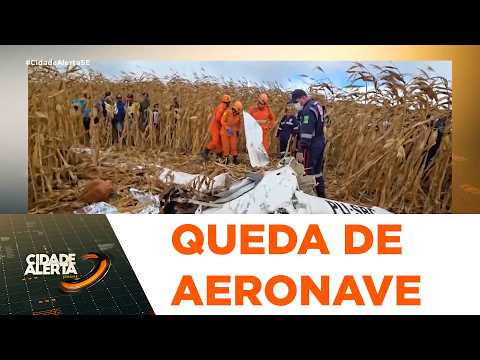 Aeronave monomotor cai na Zona Rural de Macambira; piloto morre - Cidade Alerta