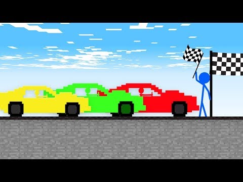 Stickman VS Minecraft: Car Race at School - AVM Shorts Animation