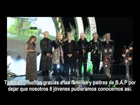 [ESP] [121214] B.A.P - Winning speech @ MelOn music awards 2012