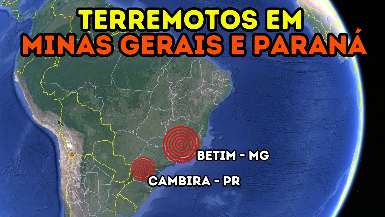 TERREMOTOS atingem Minas Gerais e Paraná em março! Os tremores no Brasil estão aumentando?