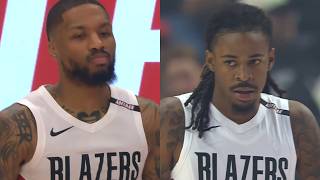 Ja Morant - Damian Lillard - Portland Trail Blazers